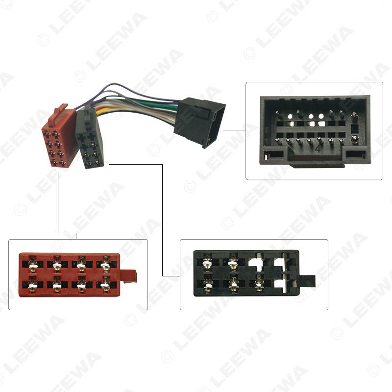 Chevrolet Le Feng Le Chi/Buick GL8 16PIN To ISO CD Player Adapter Cable