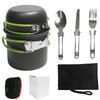 Portable Camping Cookware Set with Tableware