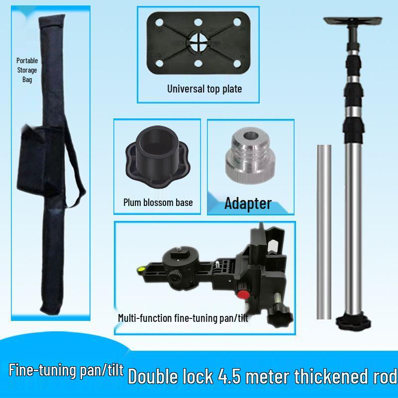 Infrared Telescopic Leveling Bracket for Woodworking and Ceiling Support