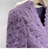 Chic V-Neck Lace Velvet Layered Top for Women - Trendy Autumn/Winter 2025