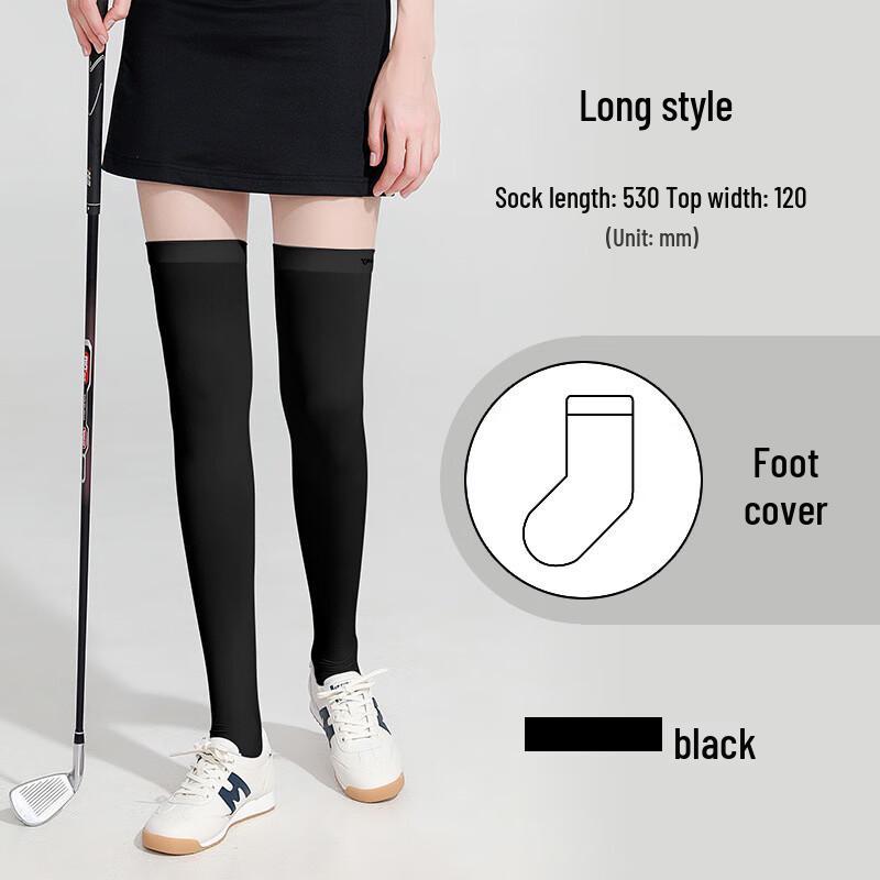 Junbie Women's Ice Silk Sunscreen Golf Sports Long Socks