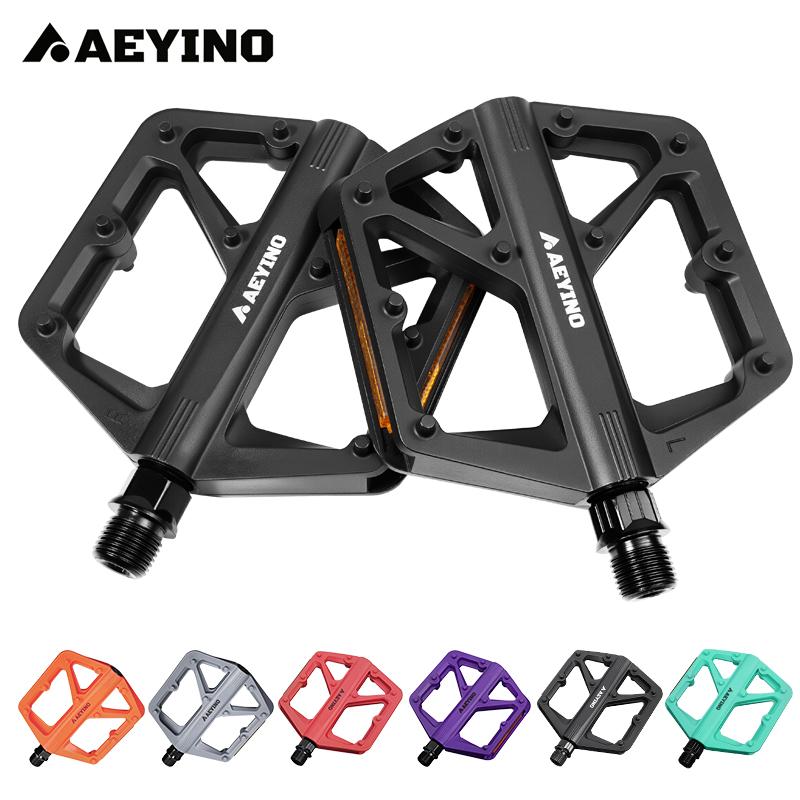 Bicycle Flat Pedals Ultralight MTB Road Bike Flat Pedal Platform Widen Nylon Cycling Footrest Mountain Folding Cycle Pedal Parts 6