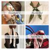 LumiSyne Silk Skinny Scarf for Women and Narrow Rectangular Neckerchief with and Alphabet Vintage and Artistic Satin Slim Ribbon Ribbon Hair Ribbon