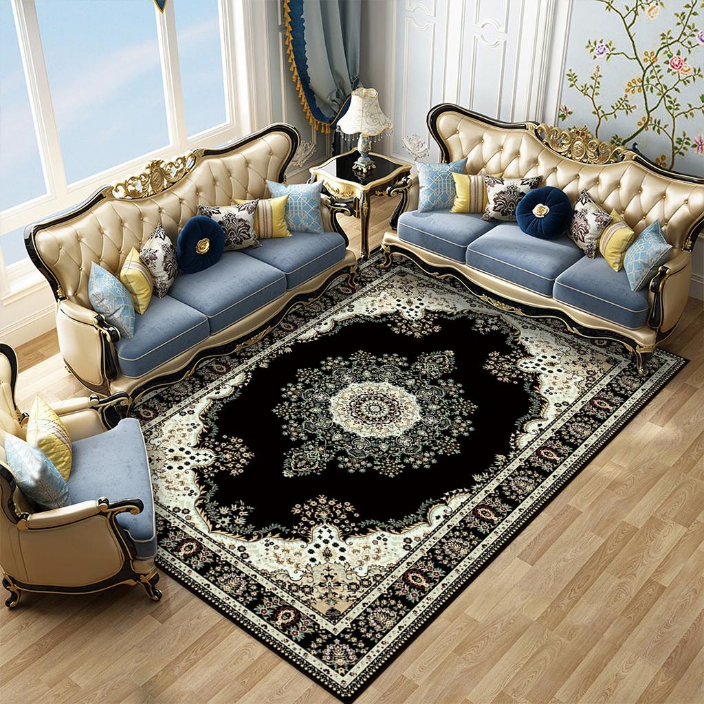 Dywan do salonu w stylu europejskim Dywanik sypialniany przy łóżku Stolik kawowy Szafa Mata podłogowa
