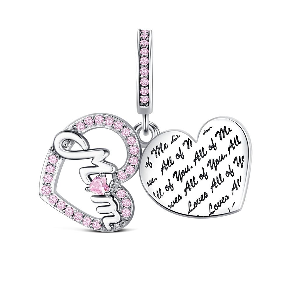Charms for bracelet Silver 925 Bottle Car Bead Classic Jewelry For Women Diy Pendant Love Mother's Day Gift Heart bead Fashion
