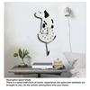 A84E-Dog Wall Clock Home Decor Clock Children's Bedroom Wall Decor Dog Wagging Tail Clock Gifts For Children Birthday