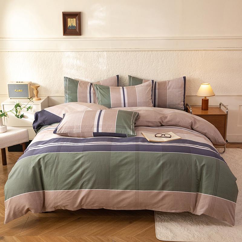 3 Piece 100 Percent Cotton Printed Duvet Cover Set With 2 Pillowcases Soft Skin Friendly Pure Cotton Bedding
