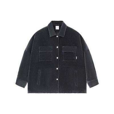 Li Ning Sports Trend Series Solid Color Loose Multi Pocket Casual Jacket Women Jacket Black AFDR690-1