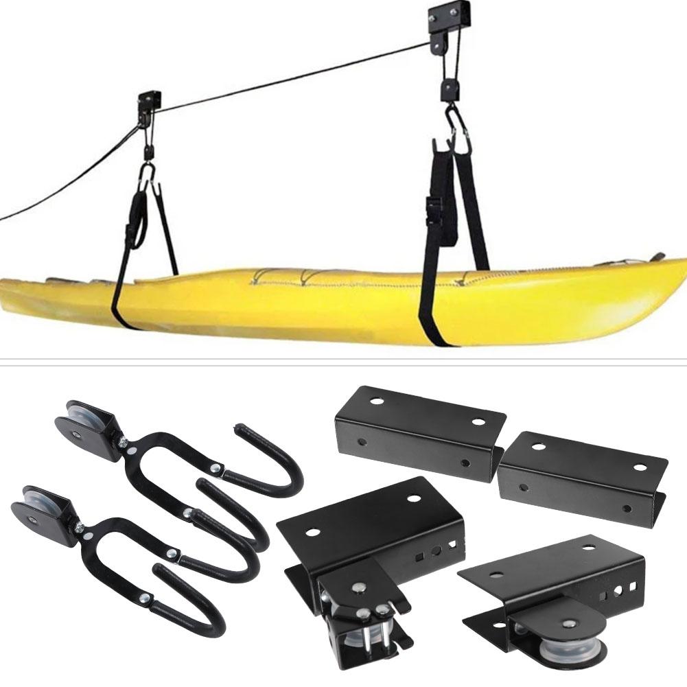 Multi Function Kayak Hoist Lift Garage Storage Mount Canoe Hoists Accessories