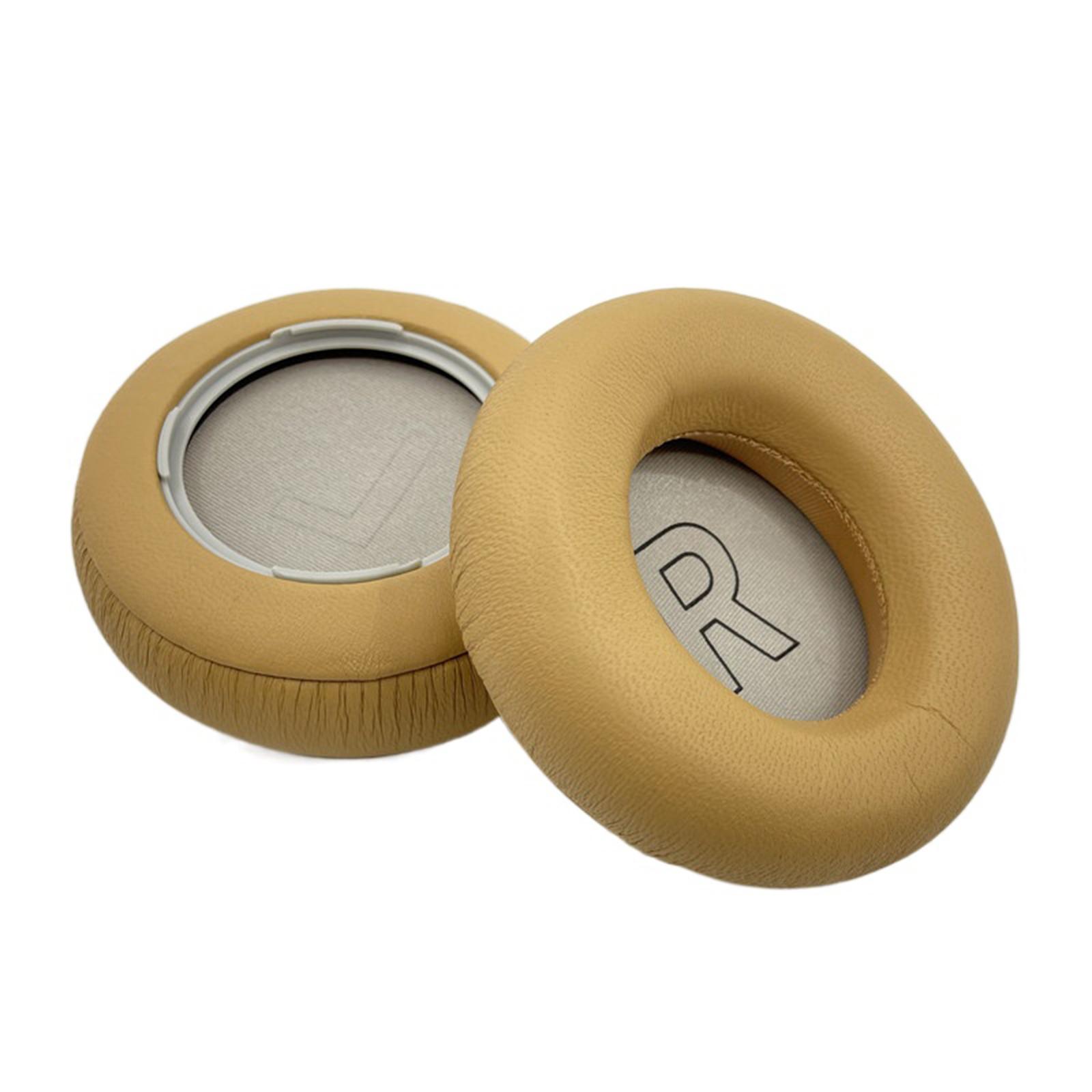

2 Pieces Earphone Cover Ear Pads Lambskin Headphone Cushion Earmuffs for B&O Beoplay H9 3rd Gen Earphone Replacement хаки