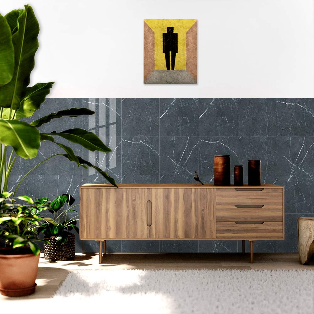 Homya Marble Sticker 30x30cm Thick Removable Wallpaper Sticker Glossy Cutting Sheet Remake Sheet Waterproof Sticker for Walls Pack of 10