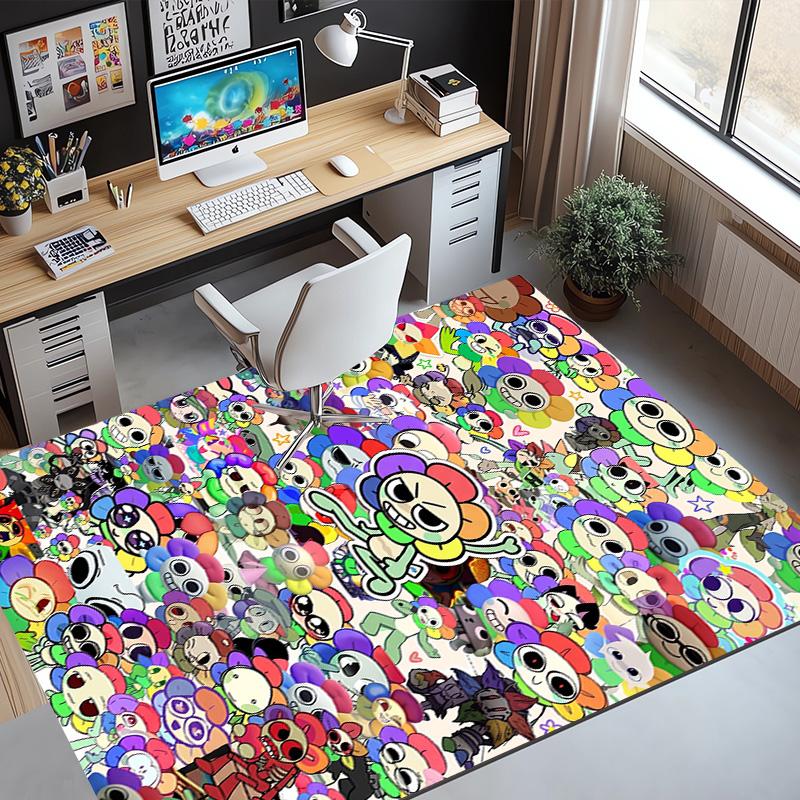 Dandy's World Pattern Rug, Indoor/Outdoor Mat, for Picnic, Gameroom, Bedroom, Office, Living Room, Home Decor Carpet, Birthday Gift