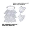 Elizabethan Styles Neck Wrap Halloween Costume Colonial Ruffled Neck Ruff for Victorian Themed Event