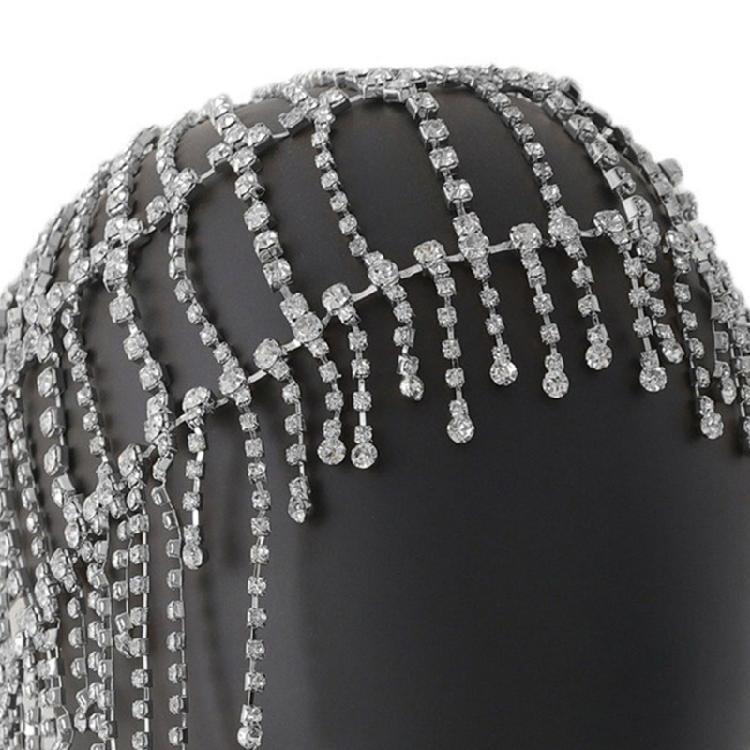 Performances Ready Crystal Fringe Hair Ornament Cultural Dance Headwear Reusable Theater Costume Accessory
