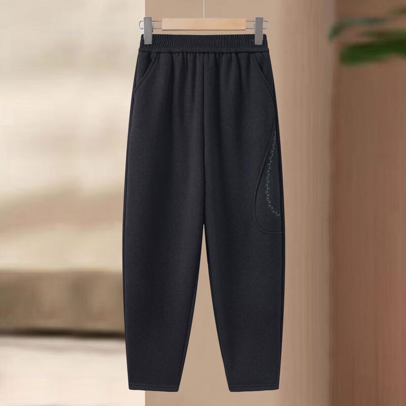 Yalu Women's Fleece-Lined Straight-Leg Casual Pants