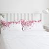 Rosa Blume Kirschblüten Weiß Bettbezug Mit Kissenbezug Kundenspezifisches 3-teiliges Bettwäscheset Steppdeckenbezug Doppelbett Heimtextil
