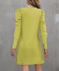 2023 European & American Women's Puff Sleeve Button Top - Autumn/Winter Round Neck Long Sleeve.