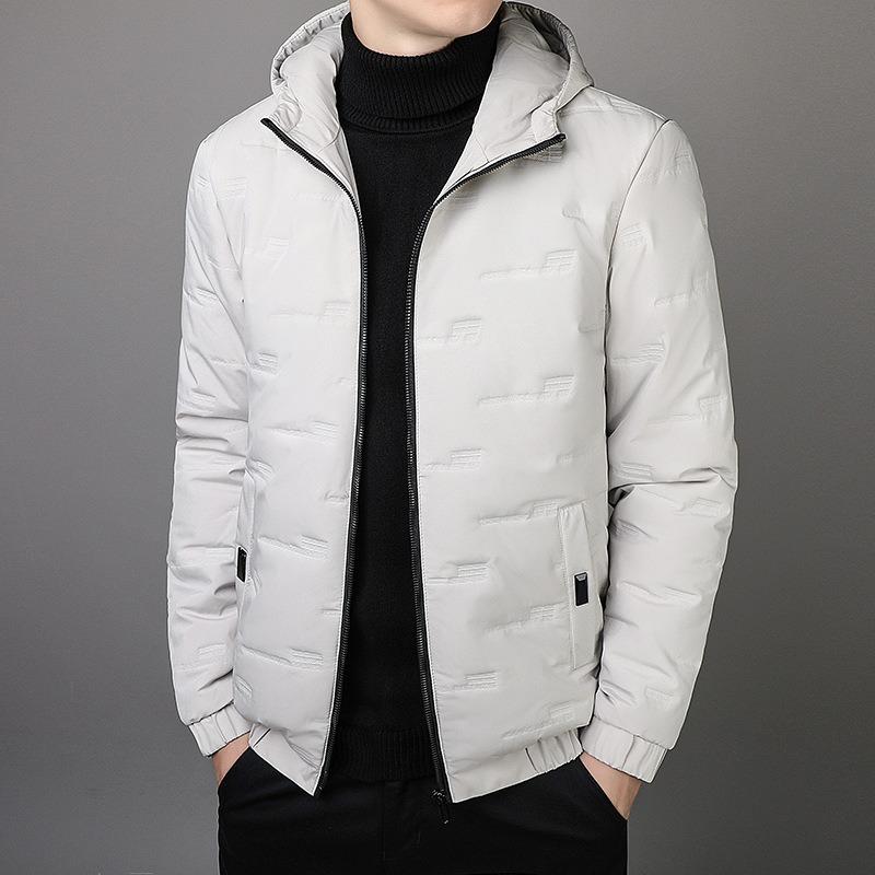 Padded-on men's new men's thick coat trendy blue trend men's padded jacket winter padded men's clothing