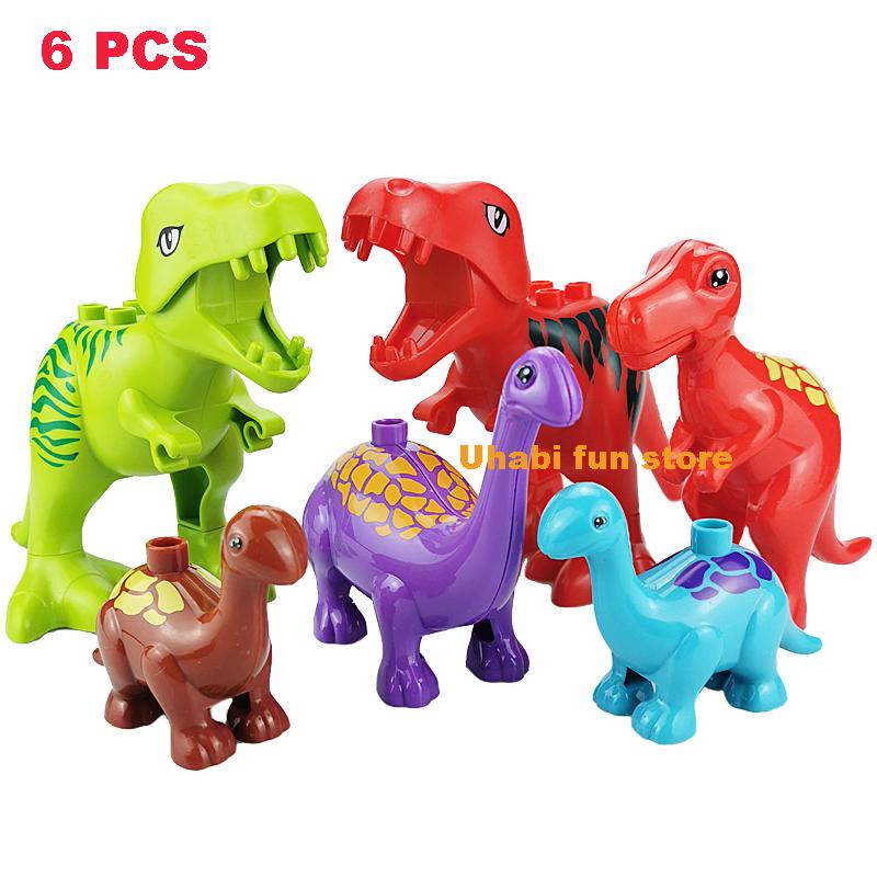 Multiple Models Big Size Building Blocks Farm Ocean Dinosaur Zoo Animals Series Set Assemble Education Toys For Children