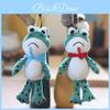 Cute Long-legged Frog Plush Keychain Ultra Soft Pp Cotton Stuffed Animal Doll