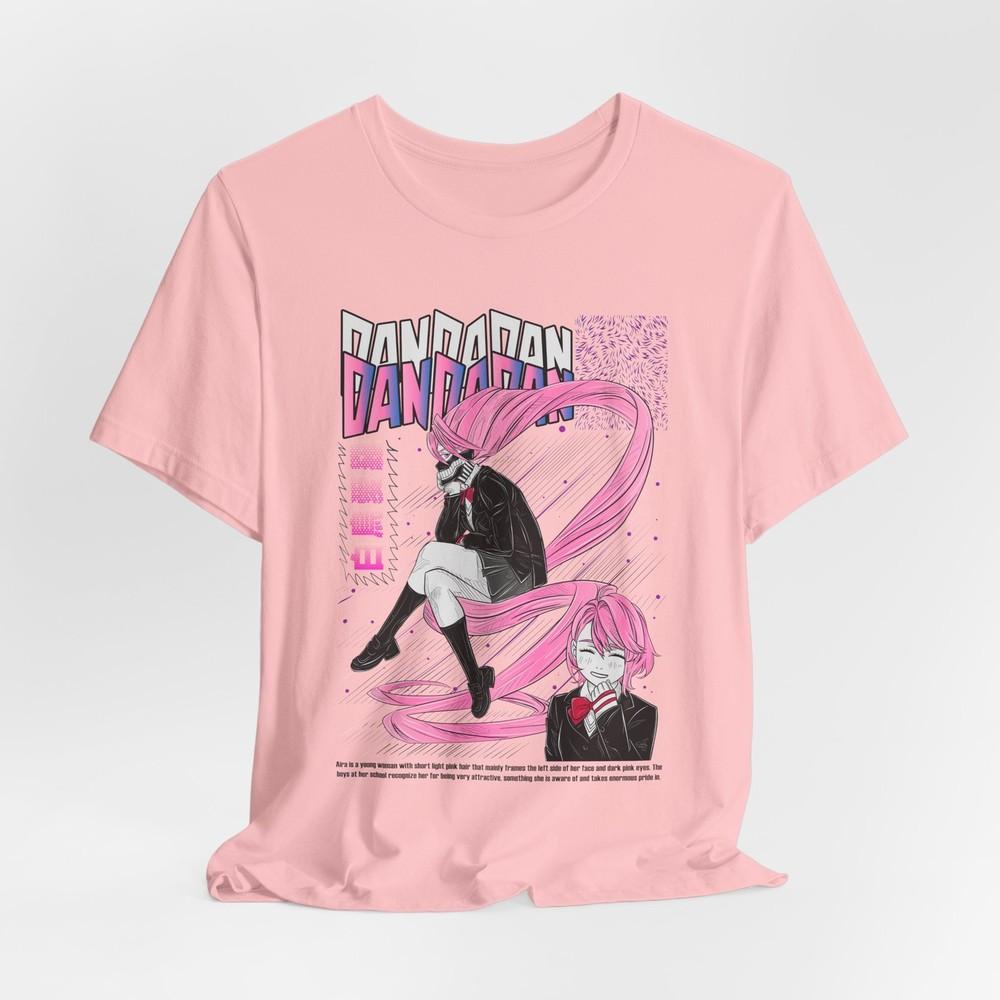 Aira Dandadan Pink Anime Girl Unisex Graphic Tshirt Pastel Unisexga Style