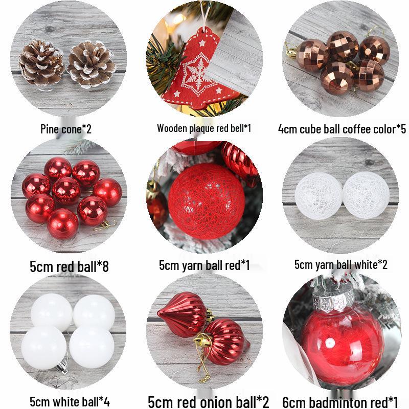 60cm Pink Flocked Mini Christmas Tree Set with Lights