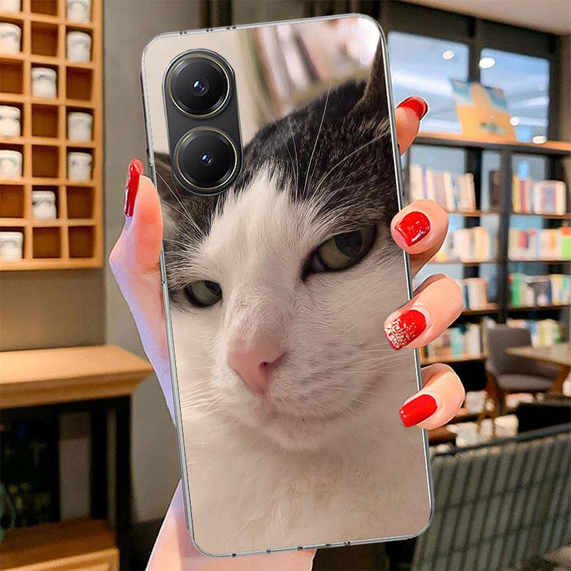 Pet Cat Funny Memes Phone Case For Xiaomi Poco F7 Ultra X7 X6 X5 Pro M7 Redmi 15C 15 13C 13 12C 12 10C 10 9A 9C 9T 9 Shell Poco