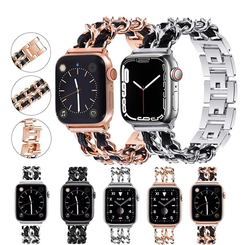 Nueva correa para Apple Watch SE 6 5 4 3 band acero inoxidable lujo 38mm  42mm Pulsera Band para iWatch serie 5 4 3/1 Correa de 40mm 44mm comprar a  buen precio —