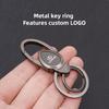 Metal Car Emblem Keychain For Lexus F SPORT ES RX NX LS UX LM LX LBX Anti-loss Keyring Auto Logo Key Chain Interior Accessories XN0