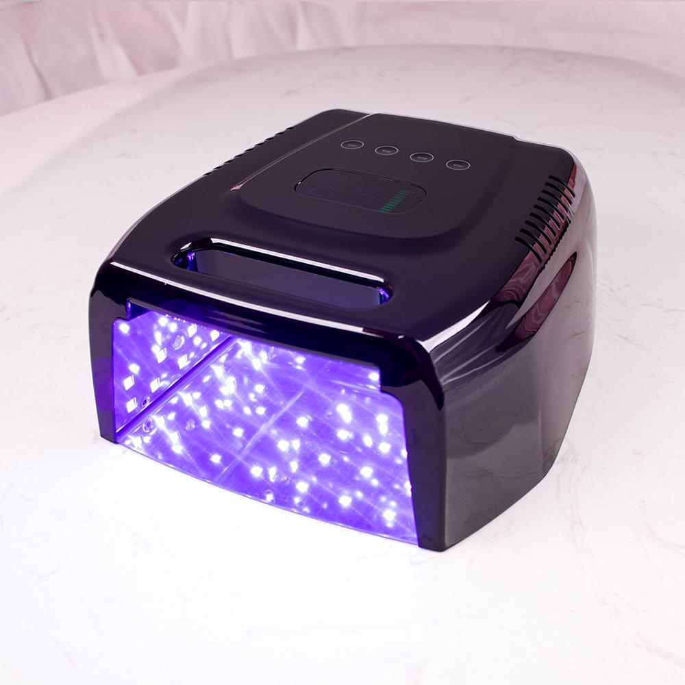 Professional Mirror Bottom Rechargeable Nail Lamp with Handle Wireless Gel Polish Dryer Machine Cordless Nail UV LED Lamp