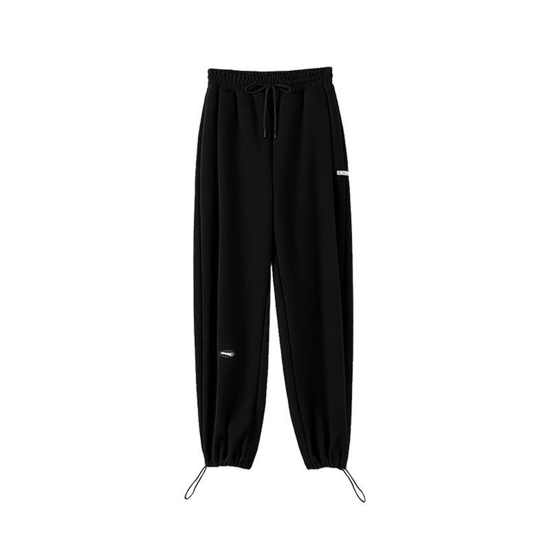 Gray Sweatpants Women's Loose Leggings New Sweatpants Autumn High-waisted Thin Trendy Casual Wide-leg Pants