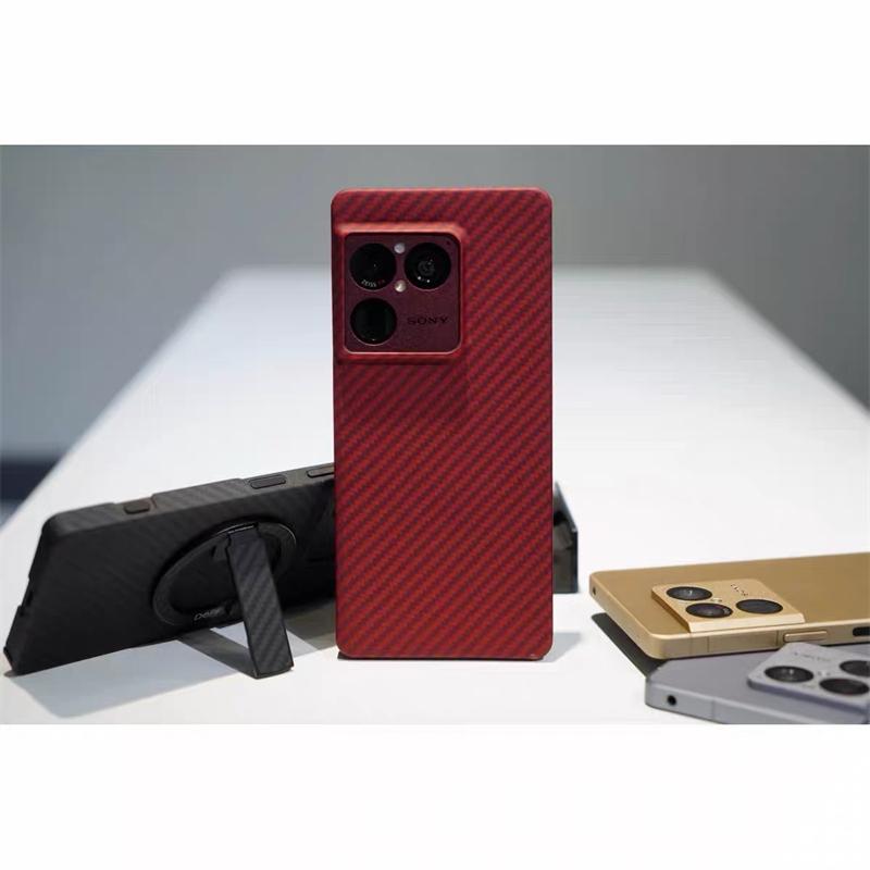 Für Sony Xperia 1 VIII Hülle Aramid Kohlefaser Für MagSafe Magnetische Hülle Dünne Carbon-Abdeckung Schale