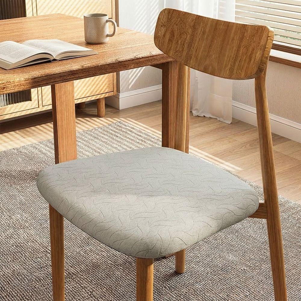 Jacquard Stretch Dining Chair Cover Removable Chair Slipcovers Modern Seat Covers Living Room