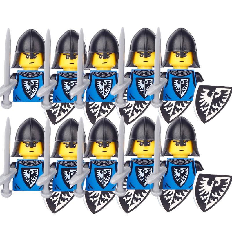 Military Building Blocks Medieval Solider Figures Gifts Toys Weapons Shield Holy Roman Saint Lazarus Jerusalem Knight Legion MOC