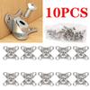 10Pcs/pack Butterfly Corner Code Detachable Butterfly Brace Alloy Right Angle L Bracket Fastener Support Connector for Cabinet