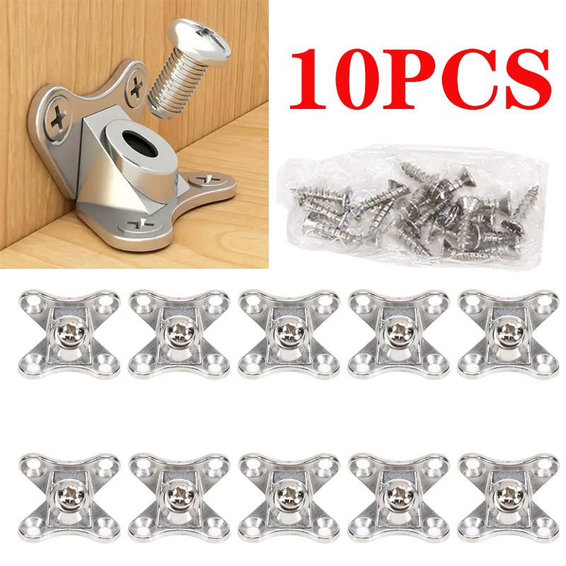 10 stuks/pak Vlinder Hoekcode Afneembare Vlinderbeugel Legering Rechte Hoek L Beugel Bevestiger Ondersteuningsconnector voor Kast