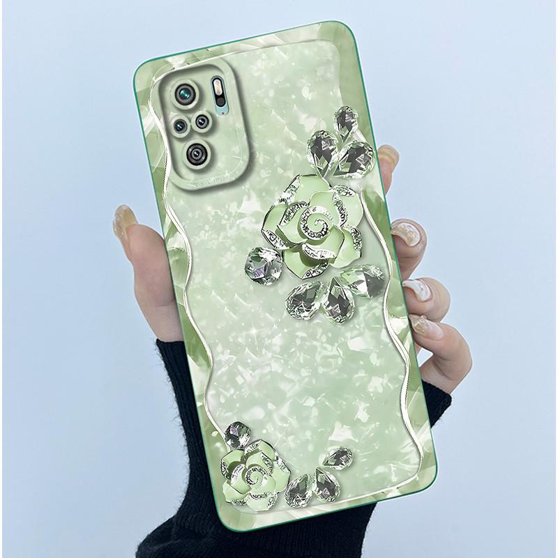 For Xiaomi Poco M5s Phone Case PocoM5s Cover Fashion Simplicity Butterfly Floral Soft Liquid Silicone Shell For Poco M 5s Fundas