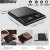 Electronic Coffee Scale with Silicone Pad Digital Food Scale with Timer High-precision Portable Kitchen Baking Cooking Tool 3kg