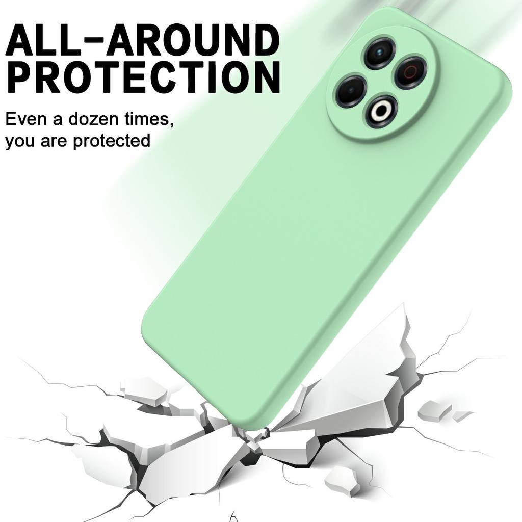 For TECNO Spark 30 Pro 4G Case Liquid Silicone Phone Back Cover with Hand Strap
