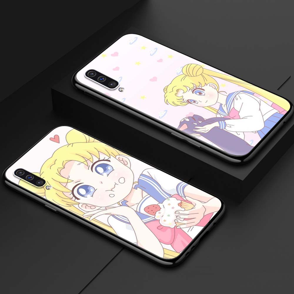Anime Kawaii Sailor MoonS Fall für Samsung A50 A51 A70 A71 A21s Telefon Abdeckung Für Galaxy A10 A20e A30 A40 a20s A10s Weiche Coque