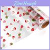Christmas Cellophane Wrap Roll With Snowflake Pattern Waterproof Floral Wrap For Gift Packaging