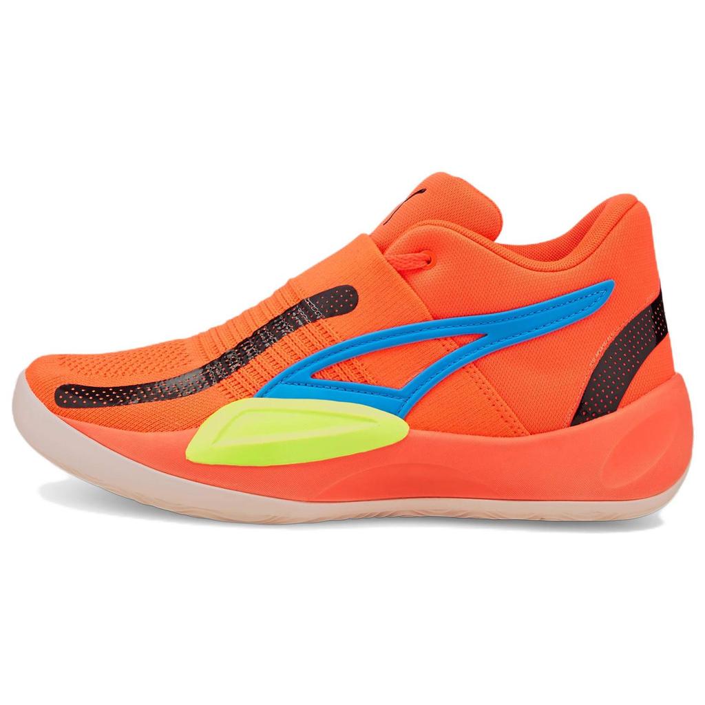 Puma Rise Nitro Fiery Coral Lime Squeeze Men Sneakers Orange 377012-04