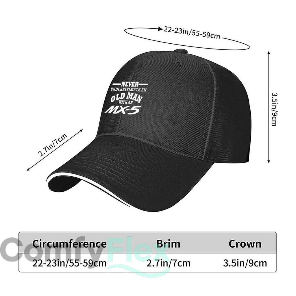 MX - 5 Old Unisex - Car Enthusiast Art Hip Hop hat Fashion Outdoor Sports Sandwich Baseball Cap