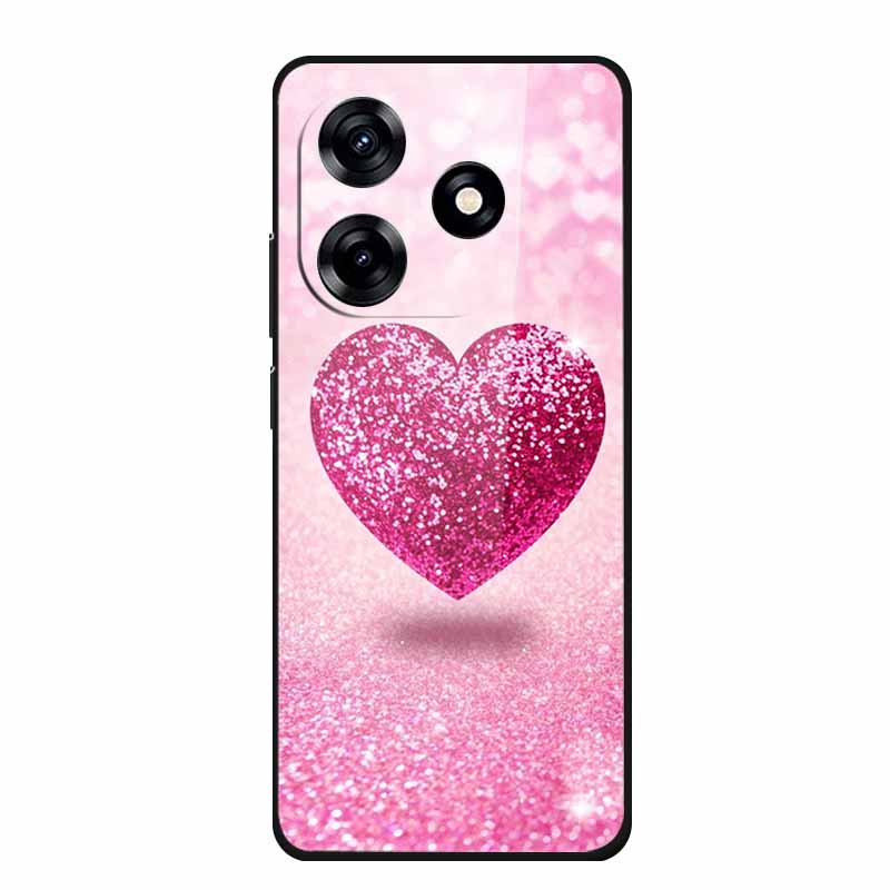 Glass Back Cover For Honor X5c Plus Case Coque Hard Tempered Glass Case For Honor Play 10A X5c Plus Phone Case Cover Soft Bumper
