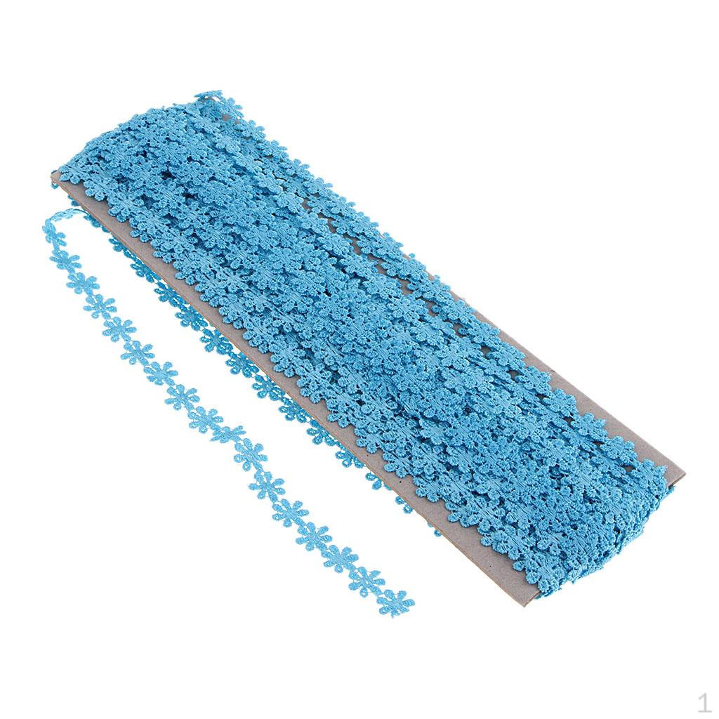 Кружевная лента с бахромой, 1,2 см, декор в виде цветка ромашки