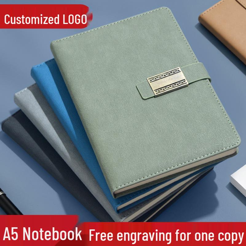 A5 Business Meeting Notebook with Buckle - Daily Planner & Journal
