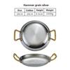 304 stainless steel Spanish seafood rice pot Commercial crayfish plate Flat bottom stewed rice pot Double ear frying pan hotpot