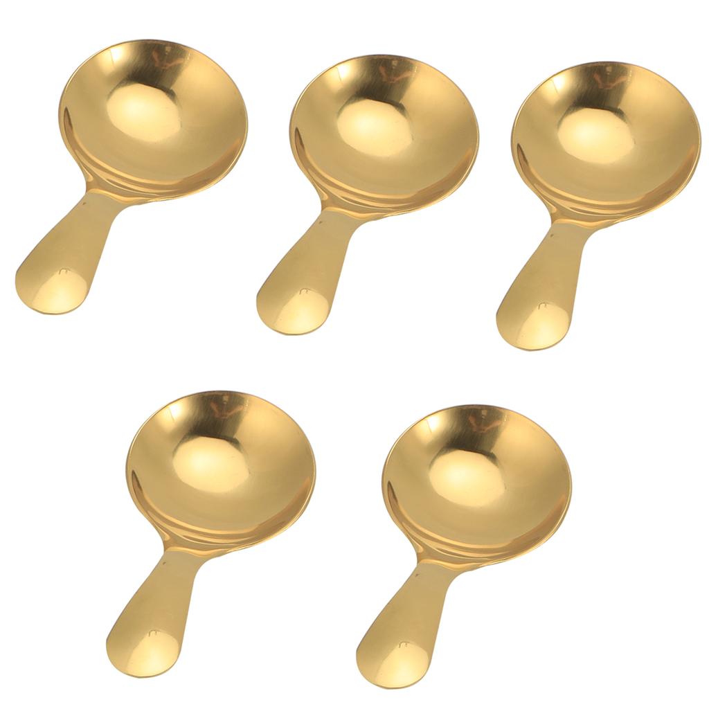 5Pcs 304 Stainless Steel Ice Crm Scoop T Dessert Spoon Crm Kitchen Utensils