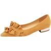 Retro Woman Pumps Low Heel Elegant Pointed Toe Shoes for Women Young Comfortable Popular Stylish Offer Vacation Dress Footwear