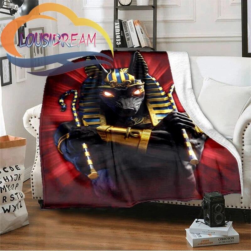 Horus Ancient Egyptian Mythology Blanket Fashion Flannel Fluffy Fleece Throw Blanket Children and Adult Gift Sofa Travel Camping